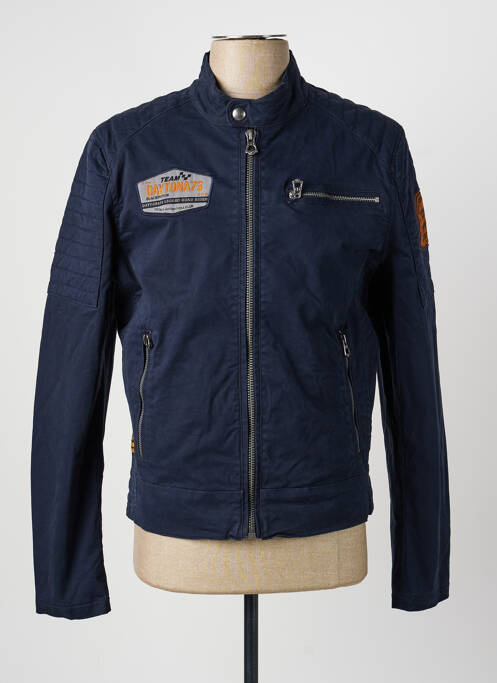 Blouson manches longues bleu DAYTONA homme