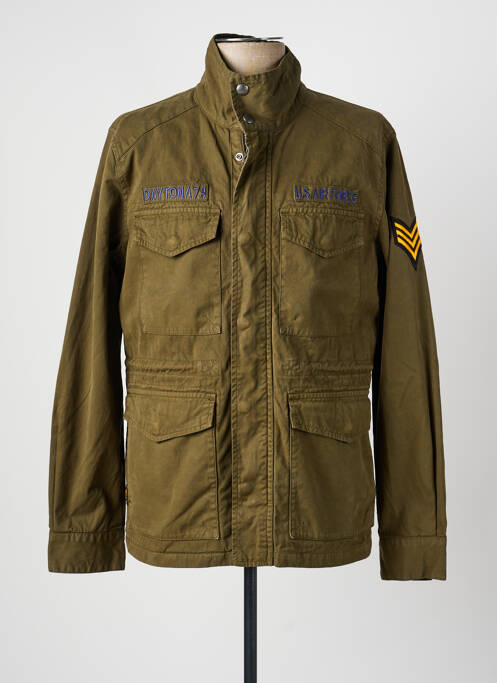 Veste casual poignets boutonnés avec fente vert DAYTONA homme