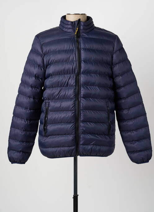 Doudoune manches longues a capuche bleu DAYTONA homme