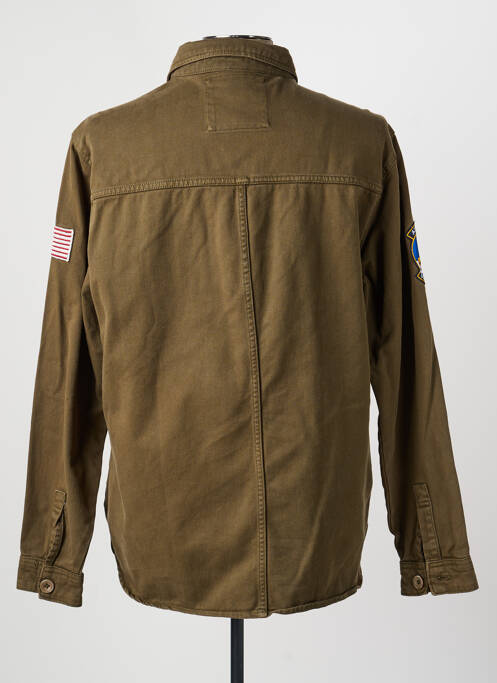 Veste casual fermeture boutonnée sur le devant vert DAYTONA homme