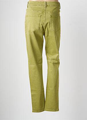 Jeans coupe slim stretch taille normale vert YEST femme