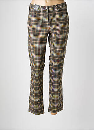 Pantalon 7/8 stretch taille normale vert GERKE MY PANTS femme