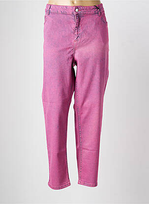Jeans coupe slim stretch taille normale rose MAT. femme
