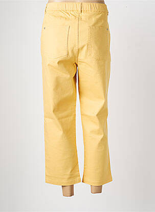 Jeans coupe droite stretch taille normale jaune SIGNATURE femme