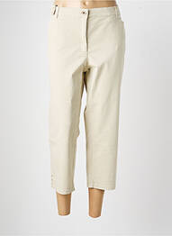 Pantacourt taille élastique taille normale beige GERKE MY PANTS femme