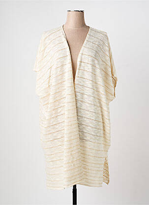 Gilet manches courtes manches mi-longues beige PLUME BY MAÏTÉ & SYLVIE femme