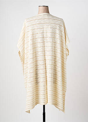 Gilet manches courtes manches mi-longues beige PLUME BY MAÏTÉ & SYLVIE femme