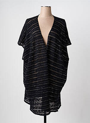 Gilet manches courtes manches mi-longues noir PLUME BY MAÏTÉ & SYLVIE femme