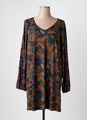 Robe courte manches longues manches longues gris CISO femme