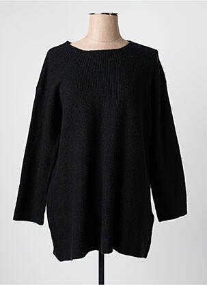 Pull col bateau manches 3/4 noir CISO femme