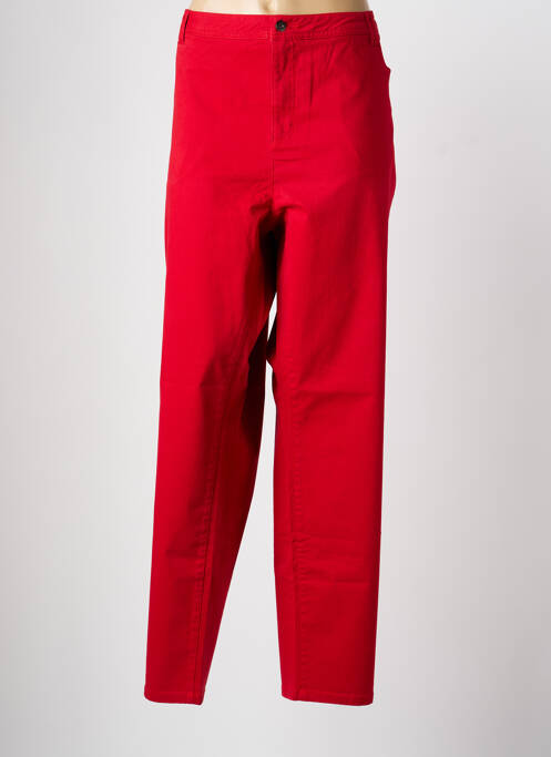 Jeans coupe slim stretch taille normale rouge CISO femme
