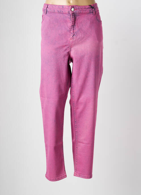 Jeans coupe slim stretch taille normale rose MAT. femme