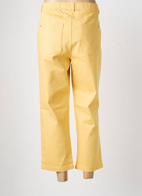 Jeans coupe droite stretch taille normale jaune SIGNATURE femme