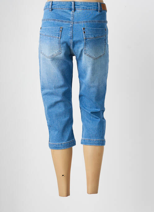 Pantacourt stretch taille normale bleu CISO femme