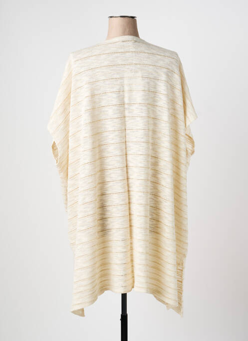Gilet manches courtes manches mi-longues beige PLUME BY MAÏTÉ & SYLVIE femme