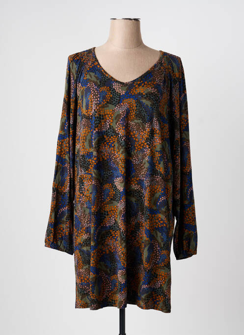 Robe courte manches longues manches longues gris CISO femme