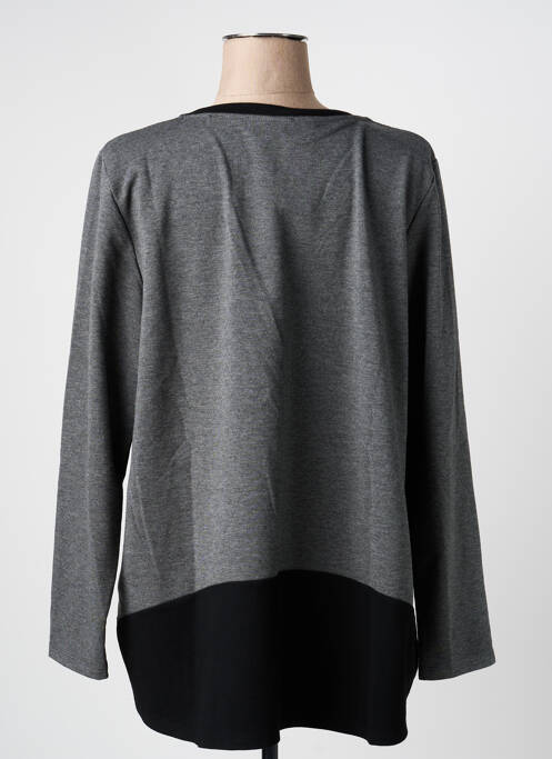 T-shirt manches longues manches longues gris SOPHIA CURVY femme