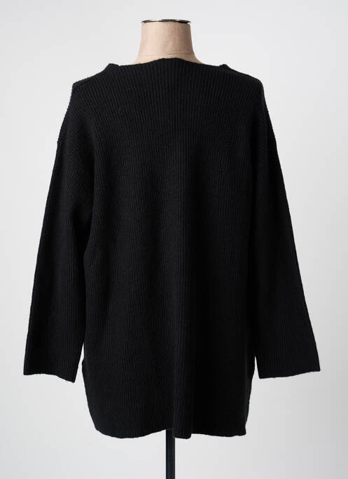 Pull col bateau manches 3/4 noir CISO femme
