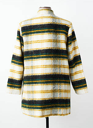 Manteau long coupe droite sans capuche vert CISO femme