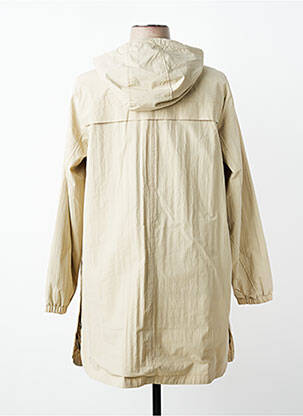Imperméable fermeture zippée sur le devant a capuche beige CISO femme