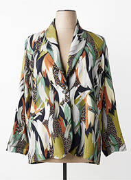 Blazer poches vert FRANCK ANNA femme