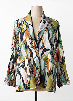 Blazer poches vert FRANCK ANNA femme