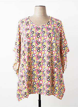 Tunique manches courtes coupe fluide rose PLUME femme