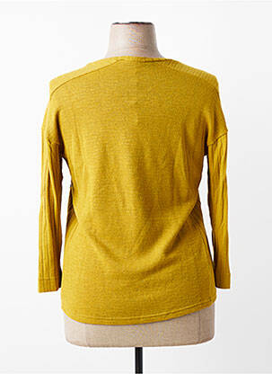 Pull coupe cintrée manches longues vert FRANCK ANNA femme
