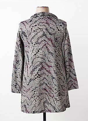 Pull manches longues manches longues gris FRANCK ANNA femme