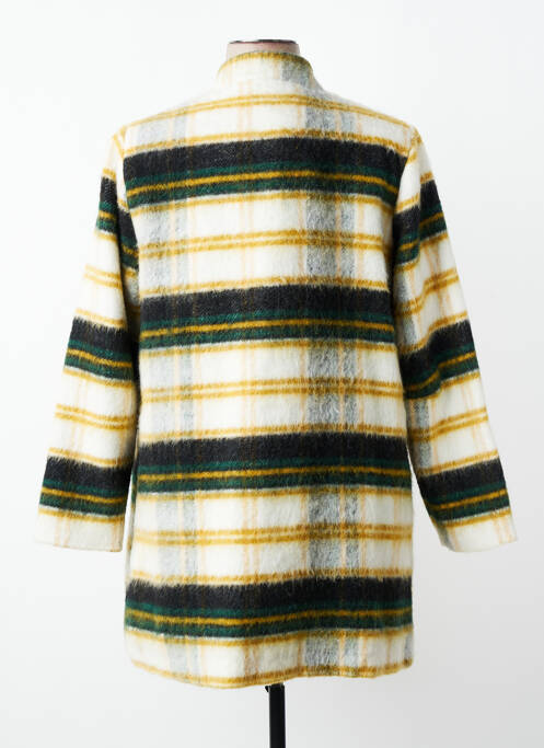 Manteau long coupe droite sans capuche vert CISO femme