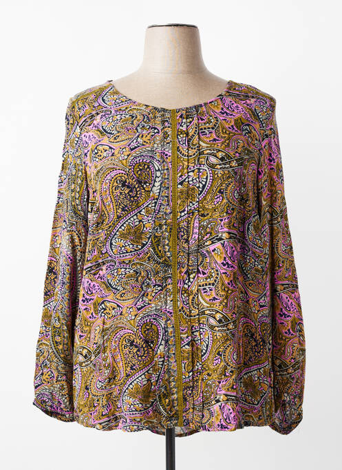 Blouse imprimé fantaisie manches longues noir CISO femme