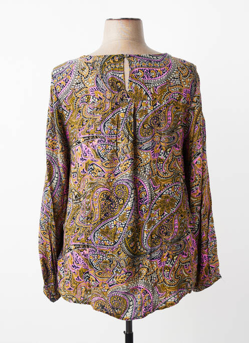 Blouse imprimé fantaisie manches longues noir CISO femme