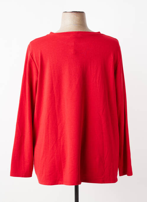 Sweat-shirt manches longues manches longues rouge SOPHIA femme