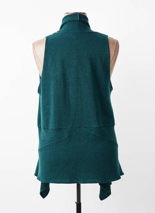 Gilet sans manche sans manche vert FRANCK ANNA femme