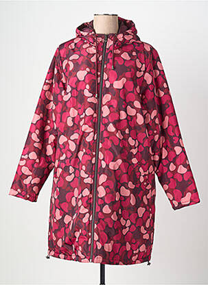 Parka fermeture zippée sur le devant a capuche rose CISO femme