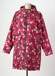 Parka fermeture zippée sur le devant a capuche rose CISO femme