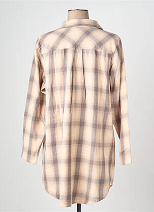 Robe courte manches longues manches longues beige CISO femme