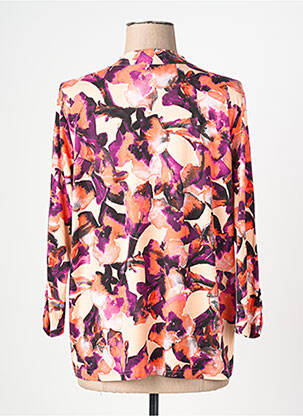 Top imprimé fantaisie manches longues rose SIGNATURE femme