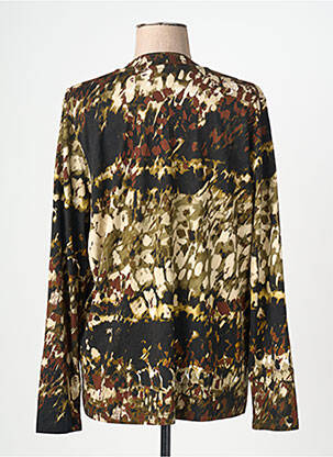 Tunique manches longues col v noir SIGNATURE femme