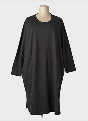 Robe longue manches longues manches longues noir CISO femme