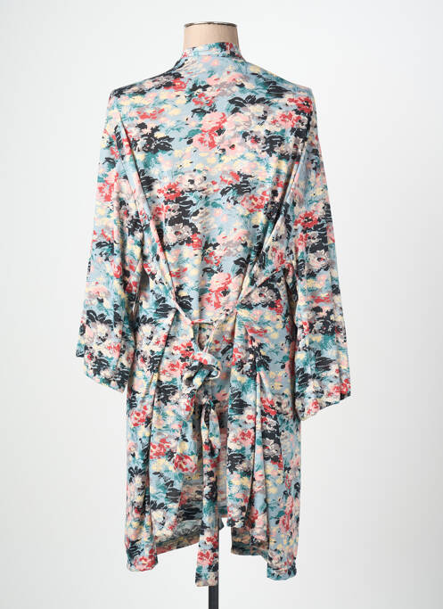 Veste kimono manches longues bleu PLUME femme