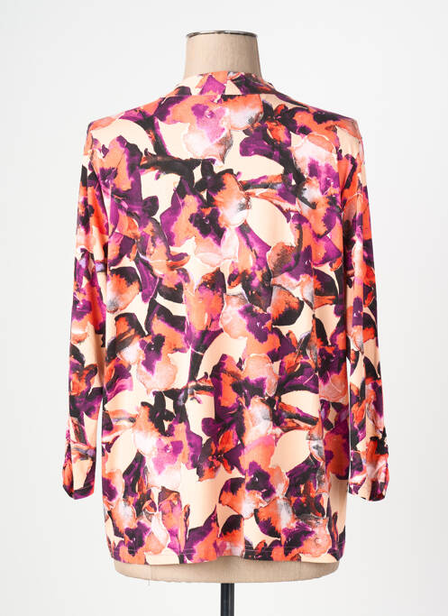 Top imprimé fantaisie manches longues rose SIGNATURE femme