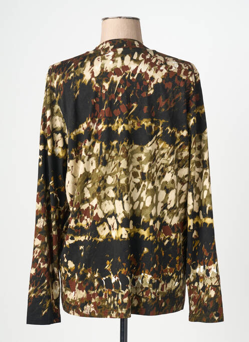 Tunique manches longues imprimé fantaisie noir SIGNATURE femme