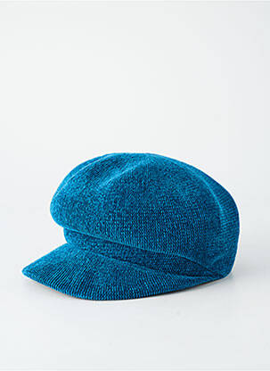 Casquette tissage velours bleu PALME femme