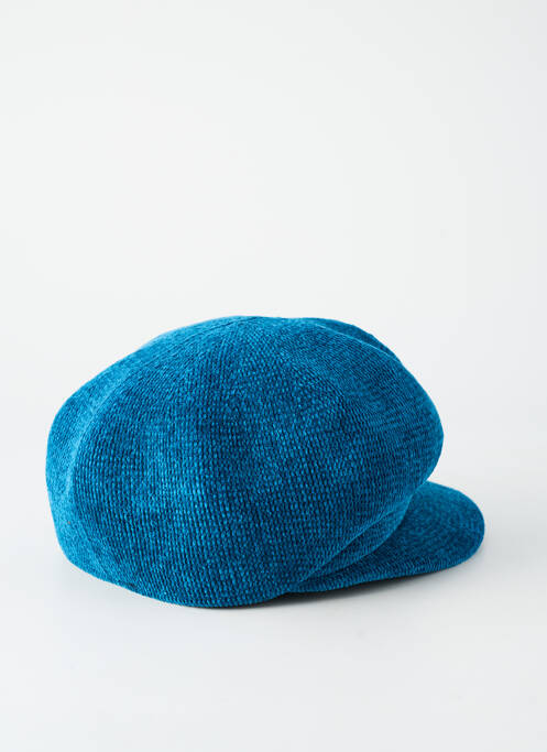 Casquette tissage velours bleu PALME femme