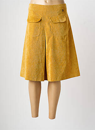 Jupe mi-longue taille normale jaune PAKO LITTO femme