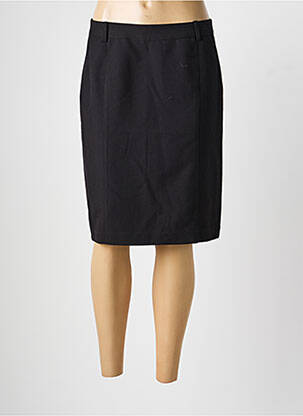 Jupe mi-longue doublure textile noir BRANDTEX femme