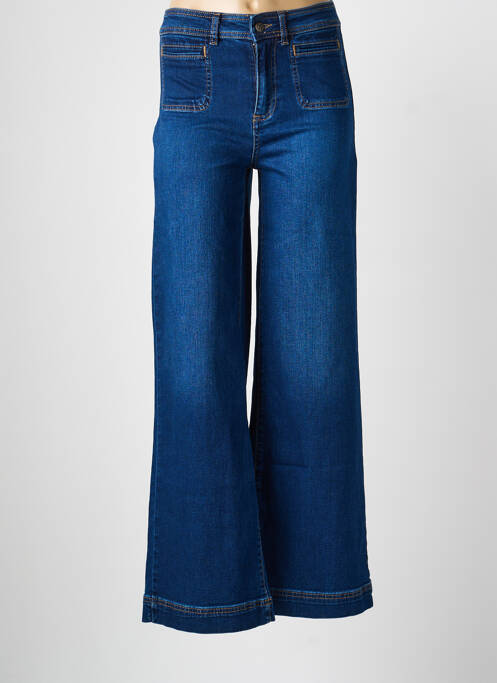 Jeans coupe large taille normale taille normale bleu SURKANA femme