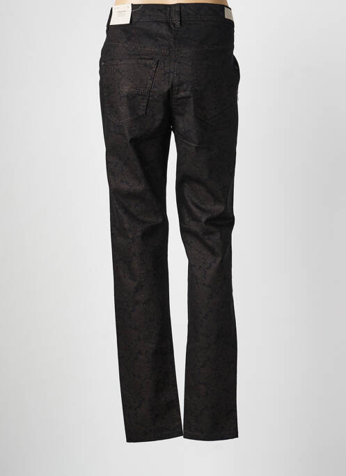 Pantalon slim tissage popeline taille normale noir COPENHAGEN femme