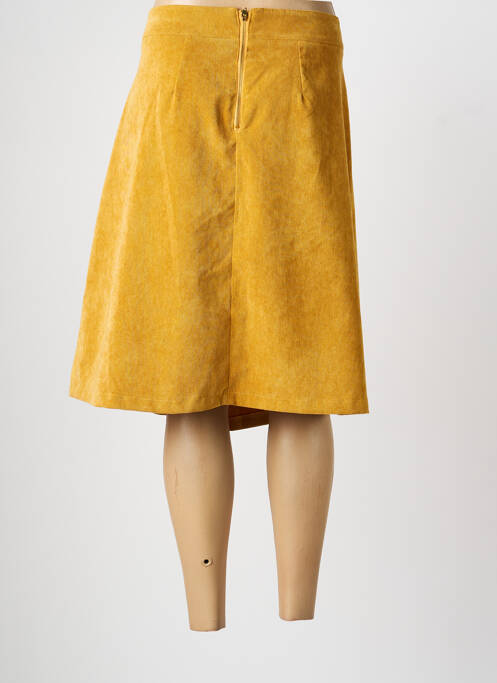Jupe mi-longue taille normale jaune PAKO LITTO femme